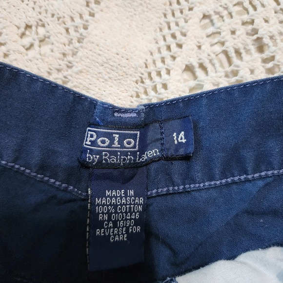 Polo Ralph Lauren Cargo Shorts Boys Size 14 Ralph Lauren Navy Casual Classic - Picture 5 of 7